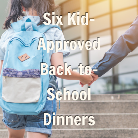Promo for blog post on back to school dinner recipes 