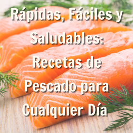 Promoción de blog para recetas rápidas, fáciles y sabrosas de pescado