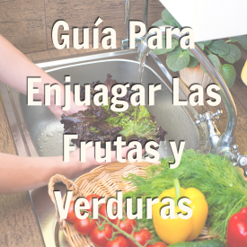 promoción de blog sobre el guía para enjuagar las frutas y verduras