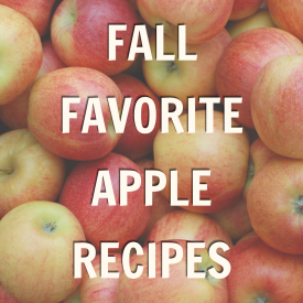 Promo for blog post on fall apple recipes 