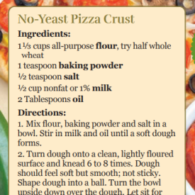 no yeast pizza crust