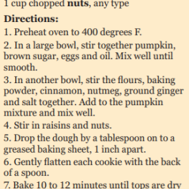 Pumpkin Breakfast Cookies 