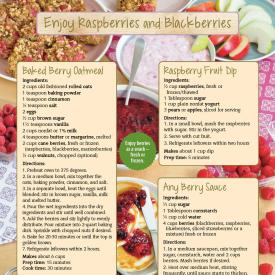 Raspberries and Blackberries Food Hero Monthly