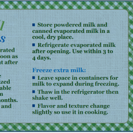  Imagen sobre almacenamiento de leche.