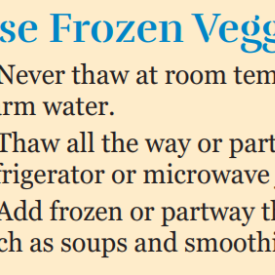 frozen vegetables 