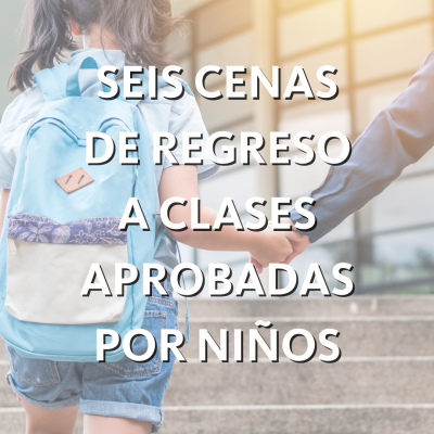 Promoción para publicación de blog sobre cenas de regreso a clases