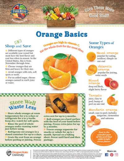 types of oranges 