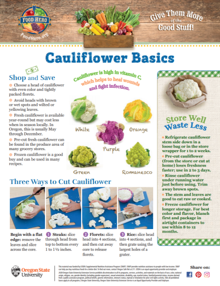 Shopping for Cauliflower 