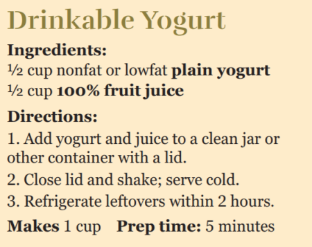 drinkable yogurt