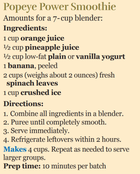 Popeye Power Smoothie