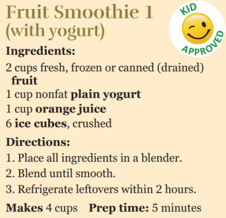 Fruit Smoothie with Yogurt 