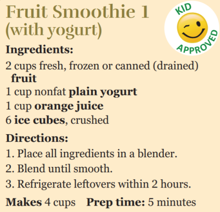 Fruit Smoothie with Yogurt