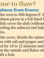 baking salmon