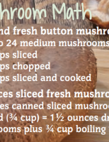 mushroom servings
