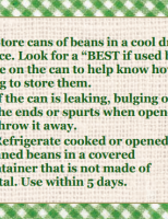 Store Well Waste Less Beans