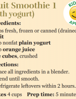 Fruit Smoothie with Yogurt 