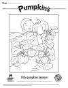 Pumpkin Coloring Sheet 