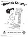 Food Hero Brussels Sprouts Coloring Sheet