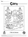 Corn Coloring Sheet 