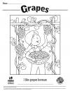 Grape Coloring Sheet 