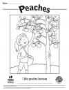 Peaches Coloring Sheet 