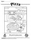 Pizza Coloring Sheets Spanish