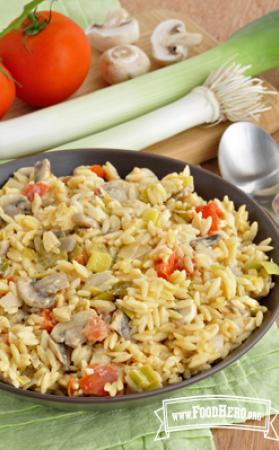 Photo of Leek and Mushroom Orzo