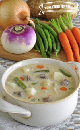 Bowl of Mix and Match Vegetable Chowder