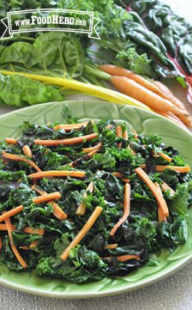 Photo of Greens with Carrots