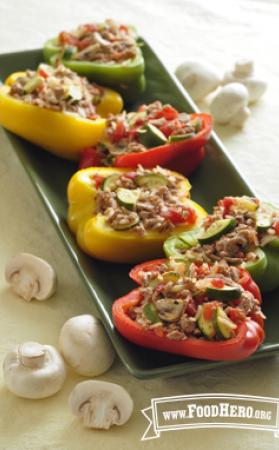 Photo of Stuffed Peppers with Turkey & Vegetables