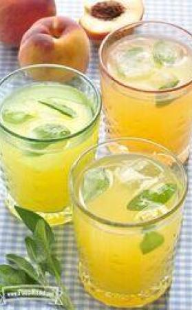 agua con sabor a durazno