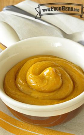 Spiced Pumpkin Pudding in a small bowl.