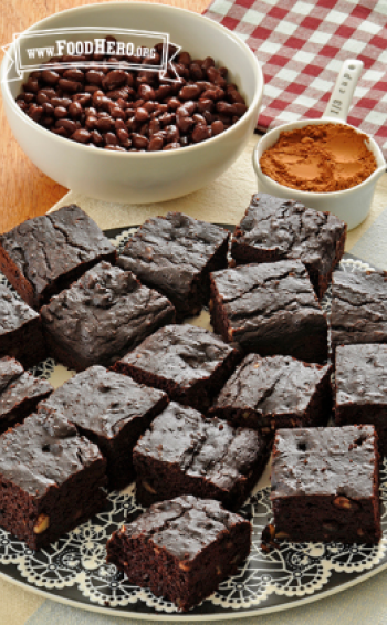 Black Bean Brownies (with flour) | Food Hero | Recipe