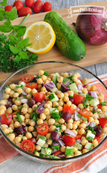 Garbanzo Bean and Vegetable Salad | Food Hero | Recipe