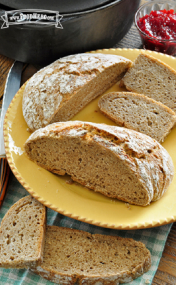 No-Knead Whole-Wheat Bread | Food Hero | Recipe