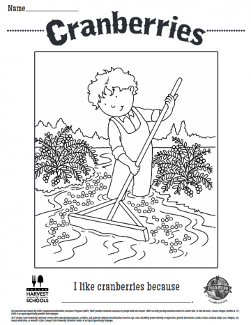 Cranberries Coloring Sheet