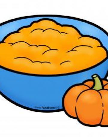 Pumpkin Puree in a Bowl