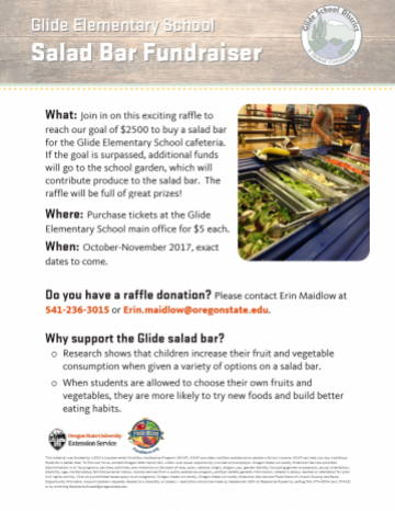 Glide Salad Bar Fundraiser Template English