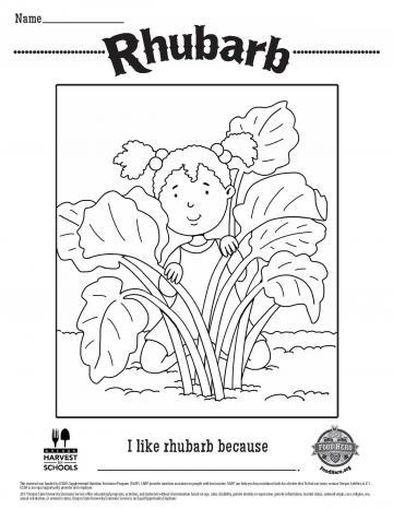 Rhubarb Coloring Page