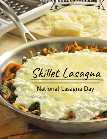 National Lasagna Day July 29th