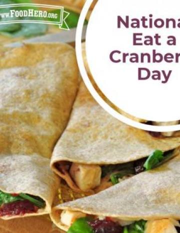 National Eat a Cranberry Day November 23rd