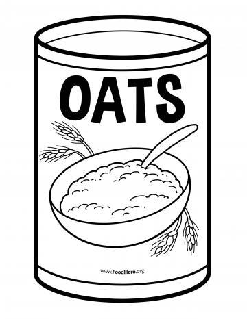Oats Blackline Illustration 