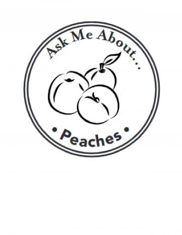 Peaches Hand Stamp