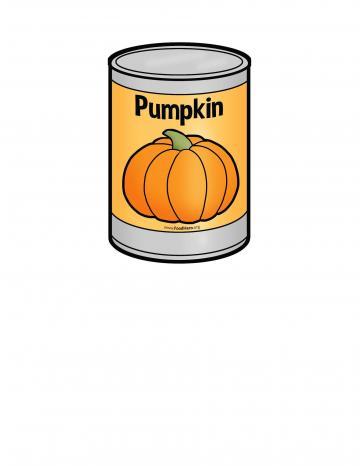 Canned Pumpkin Illustration