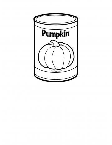 Canned Pumpkin Blackline