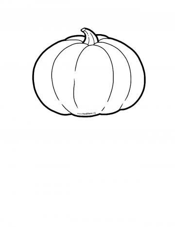 Pumpkin Blackline Illustration