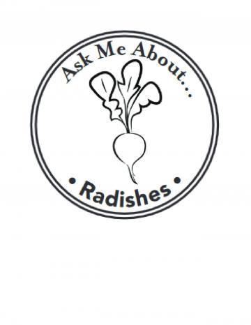Radishes Hand Stamp