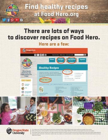 Find Healthy Recipes at Food Hero Version 1 - English