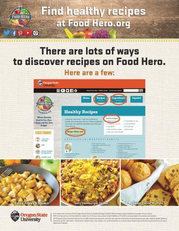 Find Healthy Recipes at Food Hero Version 2 - English