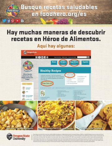 Find Healthy Recipes at Food Hero Version 2 - Spanish